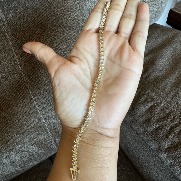 Stunning 5.88 CT Natural Diamonds on 14K Tennis Bracelet, 7.5” 11.5 grams - Picture 10 of 15